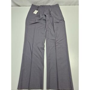 Mario Rossini Suit Pants Mens 38x36 Gray Wool Pleated Dress Italy Unhemmed NWT